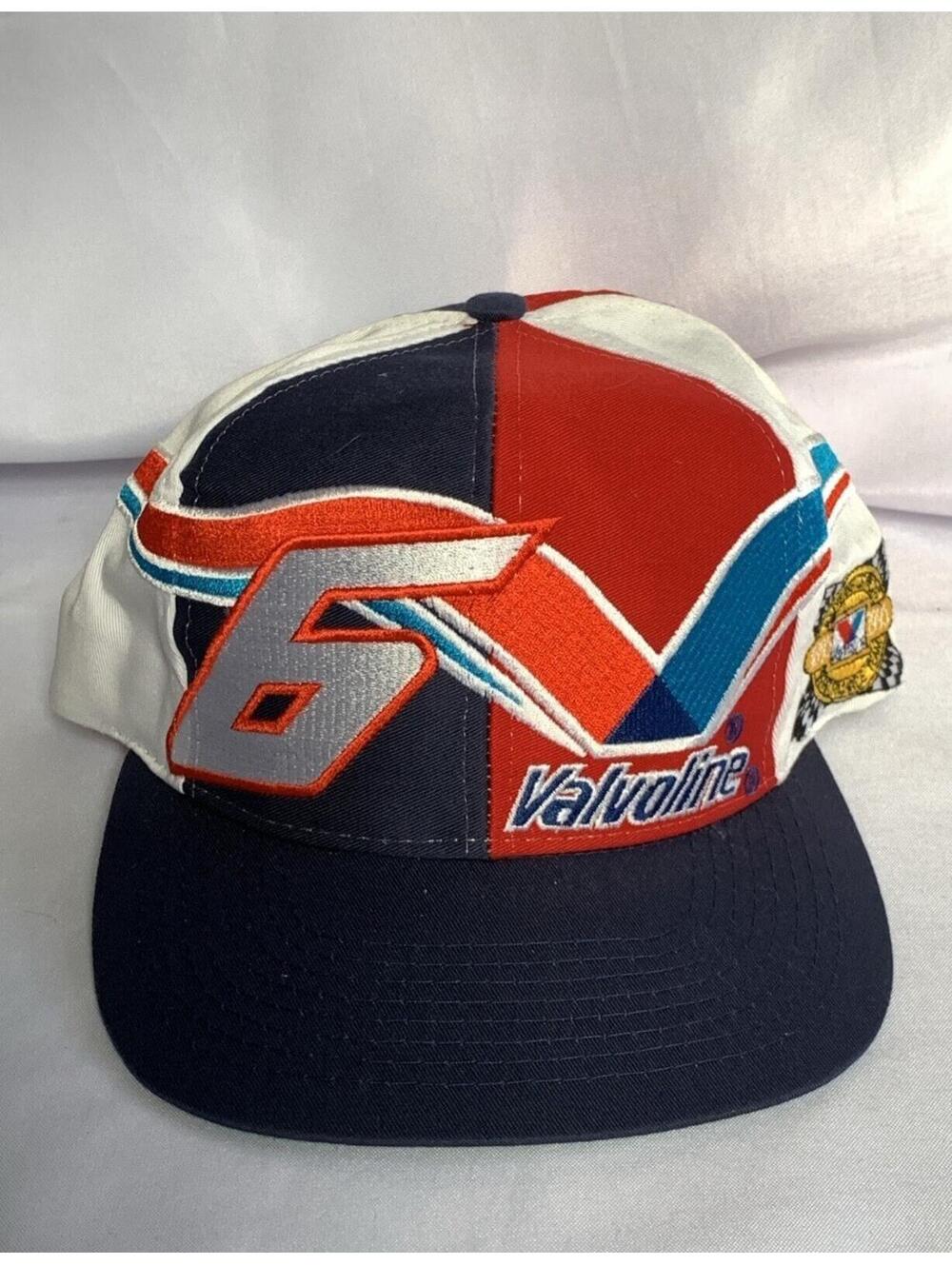 Vintage Rare  Valvoline Ball Cap #6 Mark Martin Snap Back Racing NASCAR Hat